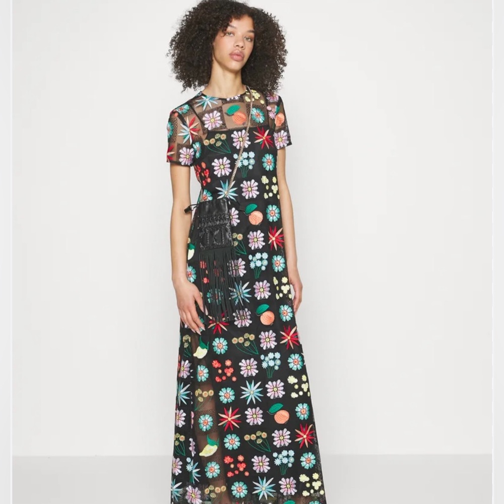 ISO Staud Rina Floral Patchwork Lace Maxi Dress If you have one in a medium size